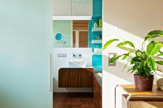 现代简约风格单身公寓简洁卫生间装潢
