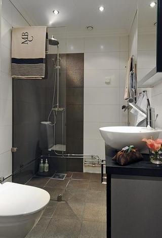 北欧风格小户型舒适整体卫浴装修效果图
