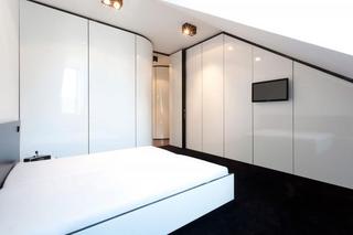 简约风格公寓简洁白色卧室效果图