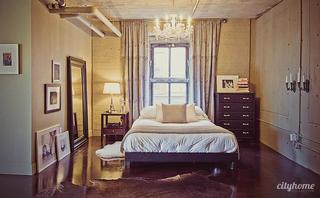 loft风格公寓艺术暖色调卧室装修