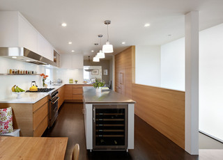 现代简约风格厨房酒店公寓舒适开放式厨房设计图
