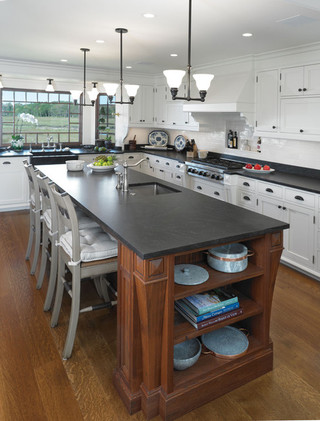 客厅简洁欧式开放式厨房家用餐桌图片