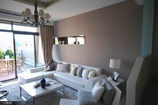 现代简约风格公寓实用沙发背景墙装修图片