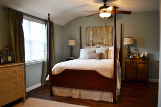 现代美式风格三层别墅奢华4平米卧室设计图