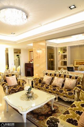 新古典风格奢华豪华型沙发背景墙装修效果图