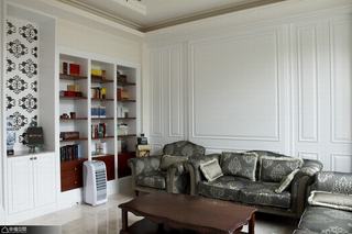 美式风格别墅温馨沙发背景墙效果图