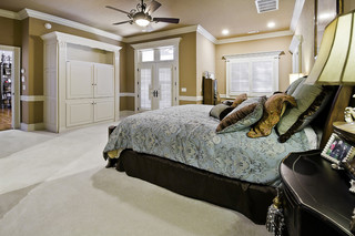 现代简约风格卧室三层双拼别墅浪漫婚房布置6平米卧室设计
