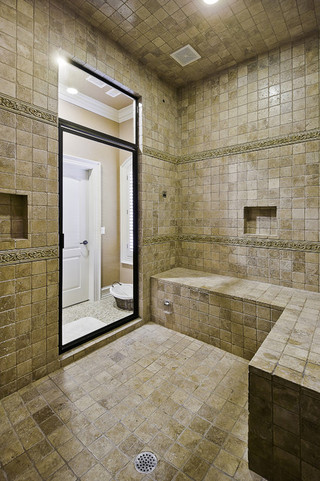 现代简约风格2层别墅浪漫卧室卫浴间瓷砖改造