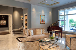 混搭风格三层连体别墅豪华欧式客厅新款布艺沙发效果图