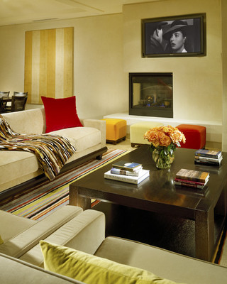 现代简约风格卫生间公寓浪漫婚房布置2013最新客厅装修效果图