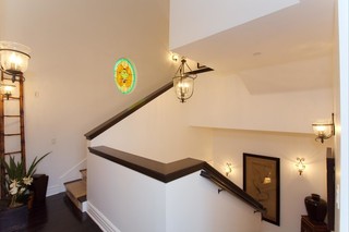 混搭风格客厅40平米温馨装饰别墅楼梯设计图装修效果图