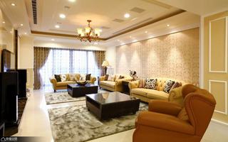 新古典风格奢华豪华型沙发背景墙设计