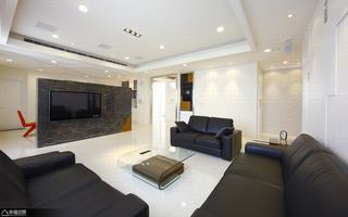 现代简约风格公寓舒适电视背景墙设计