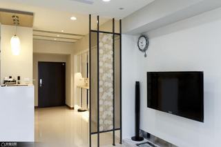 简约风格公寓舒适电视背景墙效果图