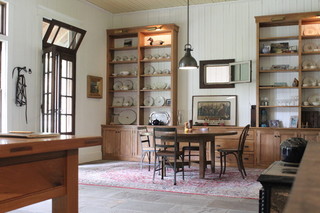 美式风格客厅温馨富裕型厨房收纳架图片