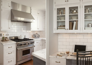 欧式简约风格40平小清新厨房收纳架效果图
