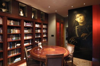 新古典风格客厅古典家居富裕型书房榻榻米效果图