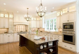 现代简约风格厨房一层别墅及豪华厨房室外灯具效果图