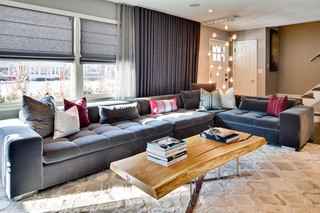 北欧风格卧室三层别墅豪华房子名牌布艺沙发效果图