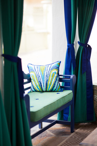 地中海风格卧室一层别墅别墅豪华蓝色卧室装修效果图