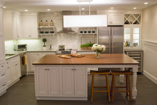 稳重富裕型2014家装厨房橱柜设计图纸