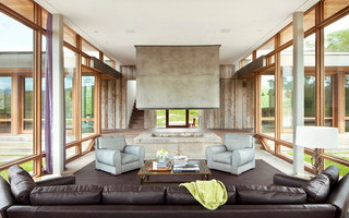 美式风格客厅2013别墅浪漫婚房布置多功能沙发床图片