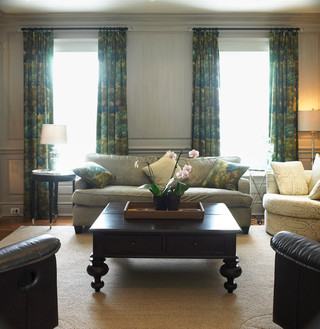 混搭风格复式公寓现代奢华2014客厅窗帘图片