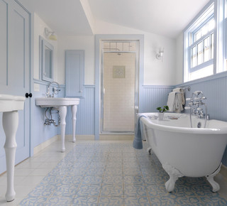 现代简约风格2014年别墅豪华卧室卫生间浴缸效果图