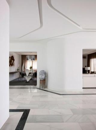 简约风格公寓时尚白色走廊设计图纸