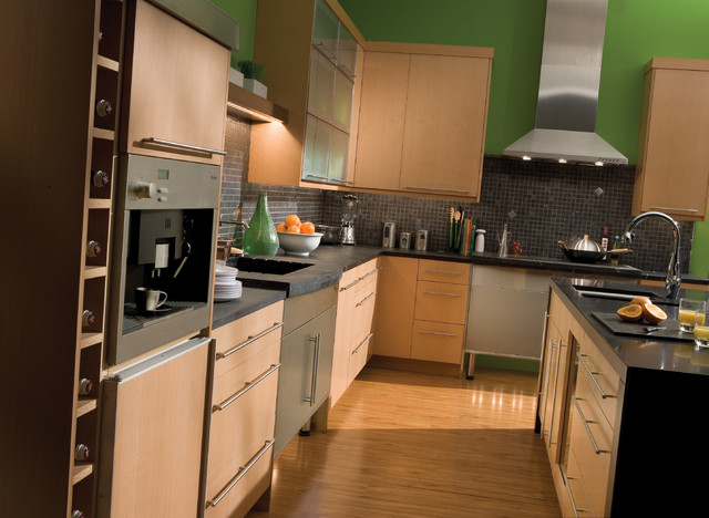 小清新的黄绿搭配 你的厨房也能那么生机