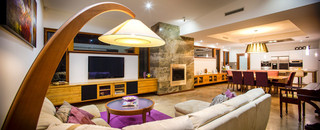 地中海风格3层别墅古典风格名牌布艺沙发图片