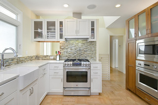 现代美式风格三层独栋别墅小清新2014家装厨房效果图