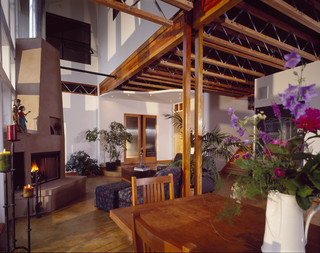 现代简约风格厨房一层别墅及时尚客厅宜家椅子图片
