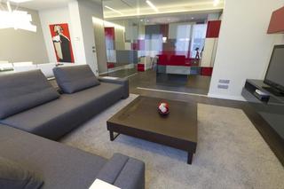 现代简约风格公寓简洁灰色客厅装修效果图
