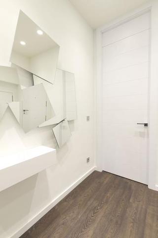 现代简约风格公寓简洁灰色门厅设计图纸