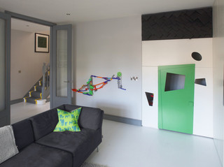 现代简约风格客厅2层别墅简约时尚功能沙发图片