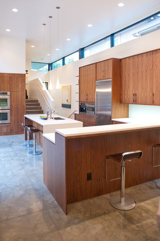 现代美式风格200平米别墅大气4平方厨房装修