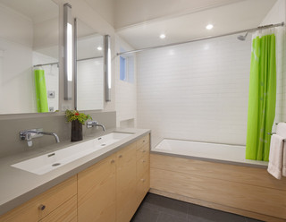 现代简约风格厨房三层独栋别墅小清新浴室柜效果图