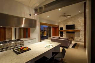 现代欧式风格三层半别墅温馨卧室6平方厨房设计图
