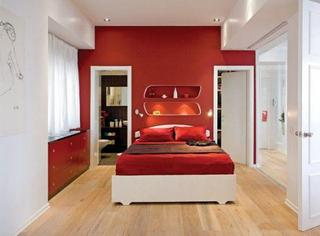 现代简约风格公寓舒适白色卧室装修图片