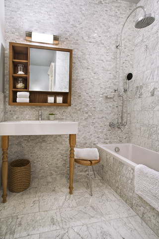 现代简约风格客厅小公寓舒适实木浴室柜效果图