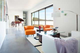 地中海风格复式公寓唯美多功能沙发图片