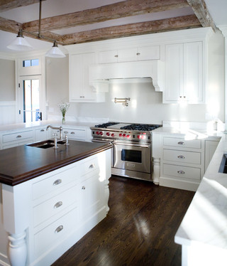 现代简约风格厨房一层半别墅唯美2014厨房吊顶装修效果图