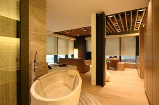 欧式风格公寓奢华褐色卫生间设计图