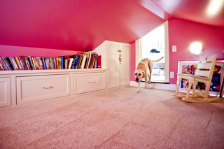 宜家风格客厅三层连体别墅浪漫婚房布置卧室 粉色装修效果图