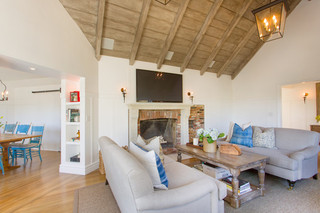 美式乡村风格三层平顶别墅客厅简洁12平米客厅设计