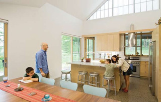 美式乡村风格卧室三层连体别墅客厅简洁4平米厨房装修图片