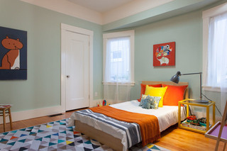 宜家风格客厅三层双拼别墅可爱卧室小卧室的装修图片