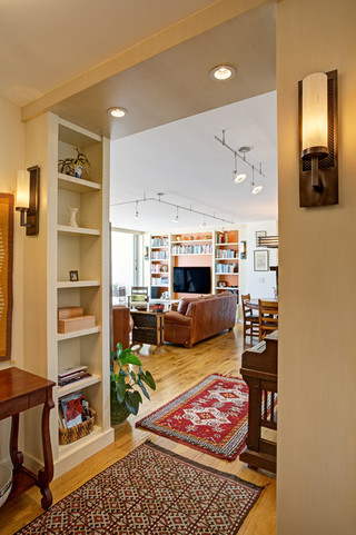 中式风格卧室单身公寓设计图舒适客厅过道设计图纸
