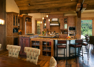 美式乡村风格客厅三层双拼别墅唯美客厅和餐厅的装修图片